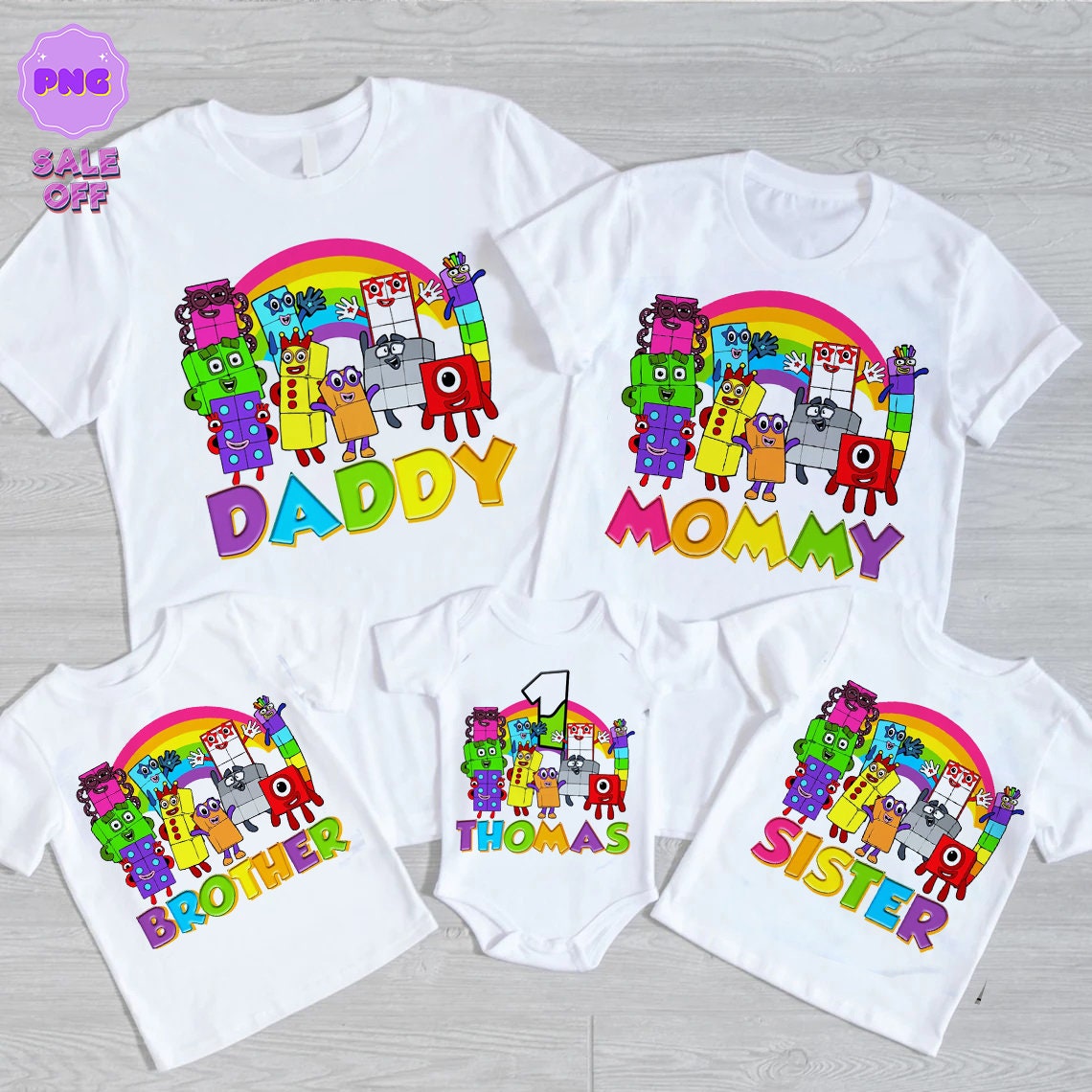 Numberblocks Birthday Png, Numberblocks Birthday Boy/Girl Png, Custom ...