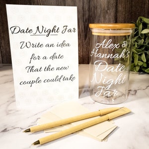 Date Night Jar Bridal Shower Activity