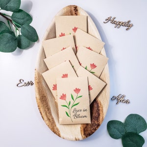 Customizable Love In Bloom Wildflower Seed Bridal Shower Favor Package