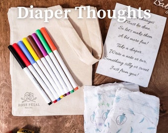 Diaper Thoughts Baby Shower Activity