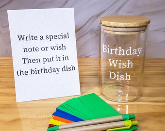 Personalized Birthday Wish Dish Activity
