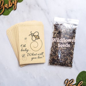 Baby Shower Wildflower Seed Favors - Oh Baby - Customizable