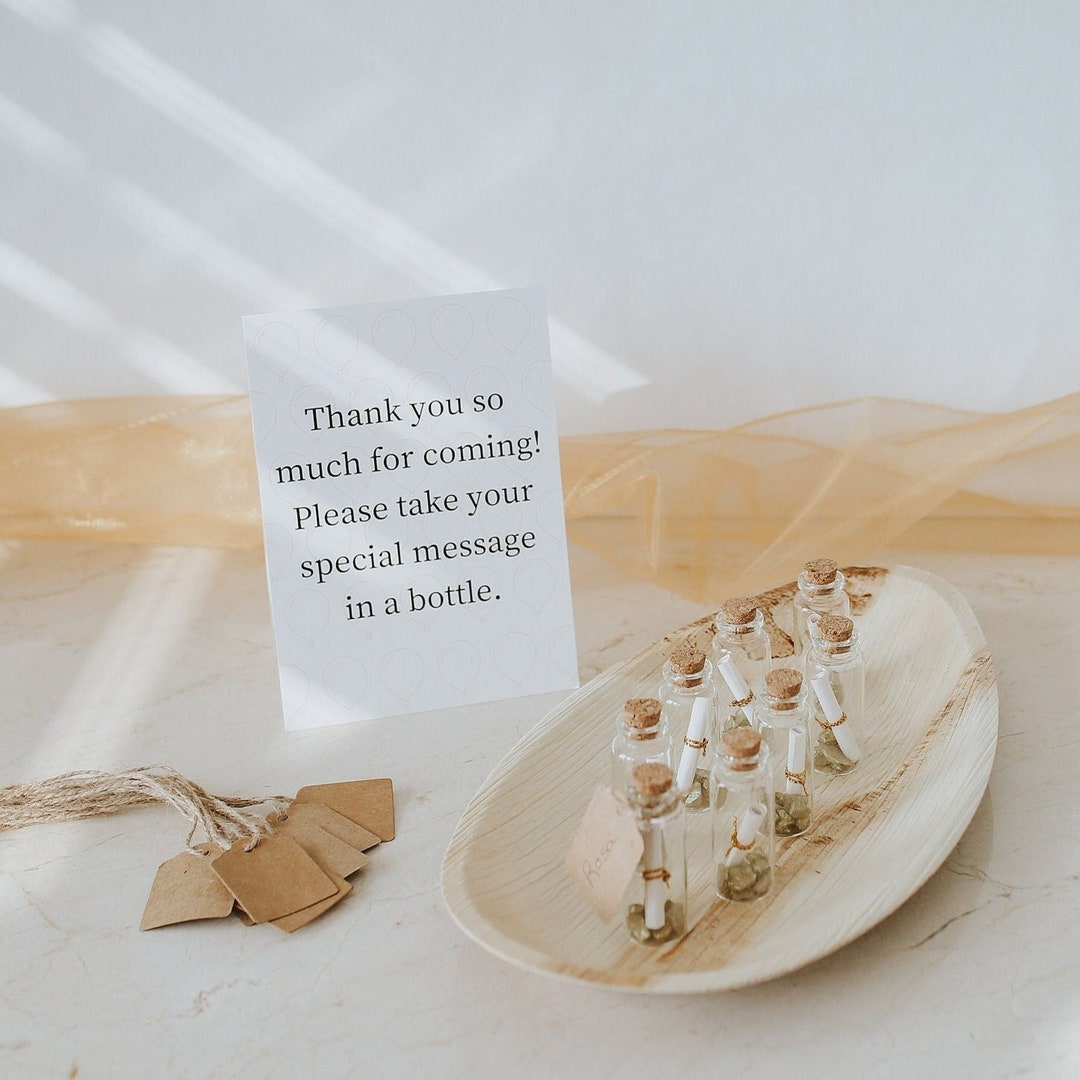 Message in A Bottle Party Favor Package - Etsy