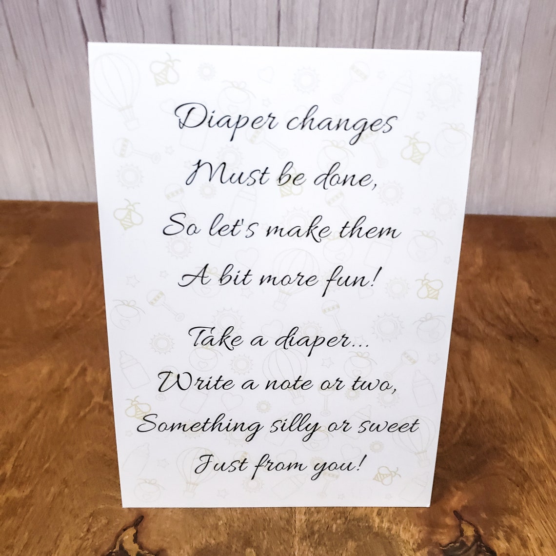 Diaper Game Baby Shower Activity - Etsy