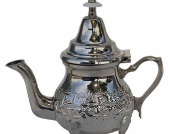 Moroccan teapot An old Tuareg heavy teapot vintage teapot Handmade teapot.