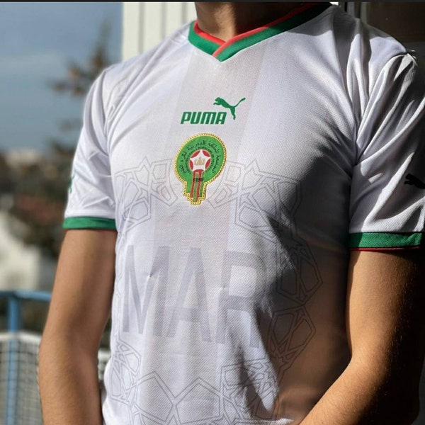 Destoking, Marokkanische Fußball-Nationalmannschaft Jersey + Marokko National-Fußball-Trikot Weltmeisterschaft Katar 2022/ livraison express. Marokko gehen