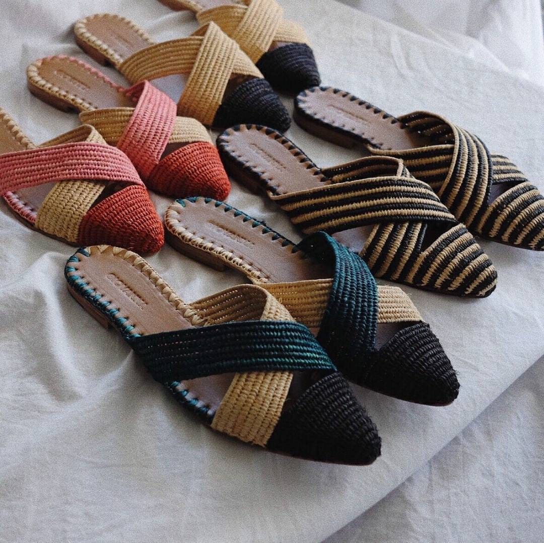 Handmade Slip-on Shoe Babouche De Raffia Handicraft in | Etsy