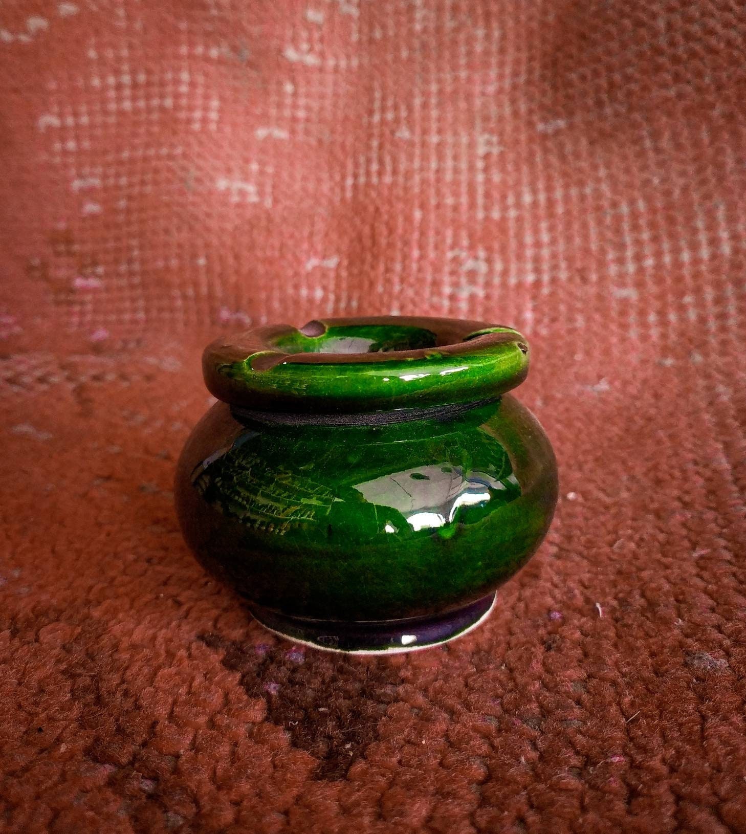 2 in 1 Ashtray and Candlestick holders Moroccan Ceramic Handmade