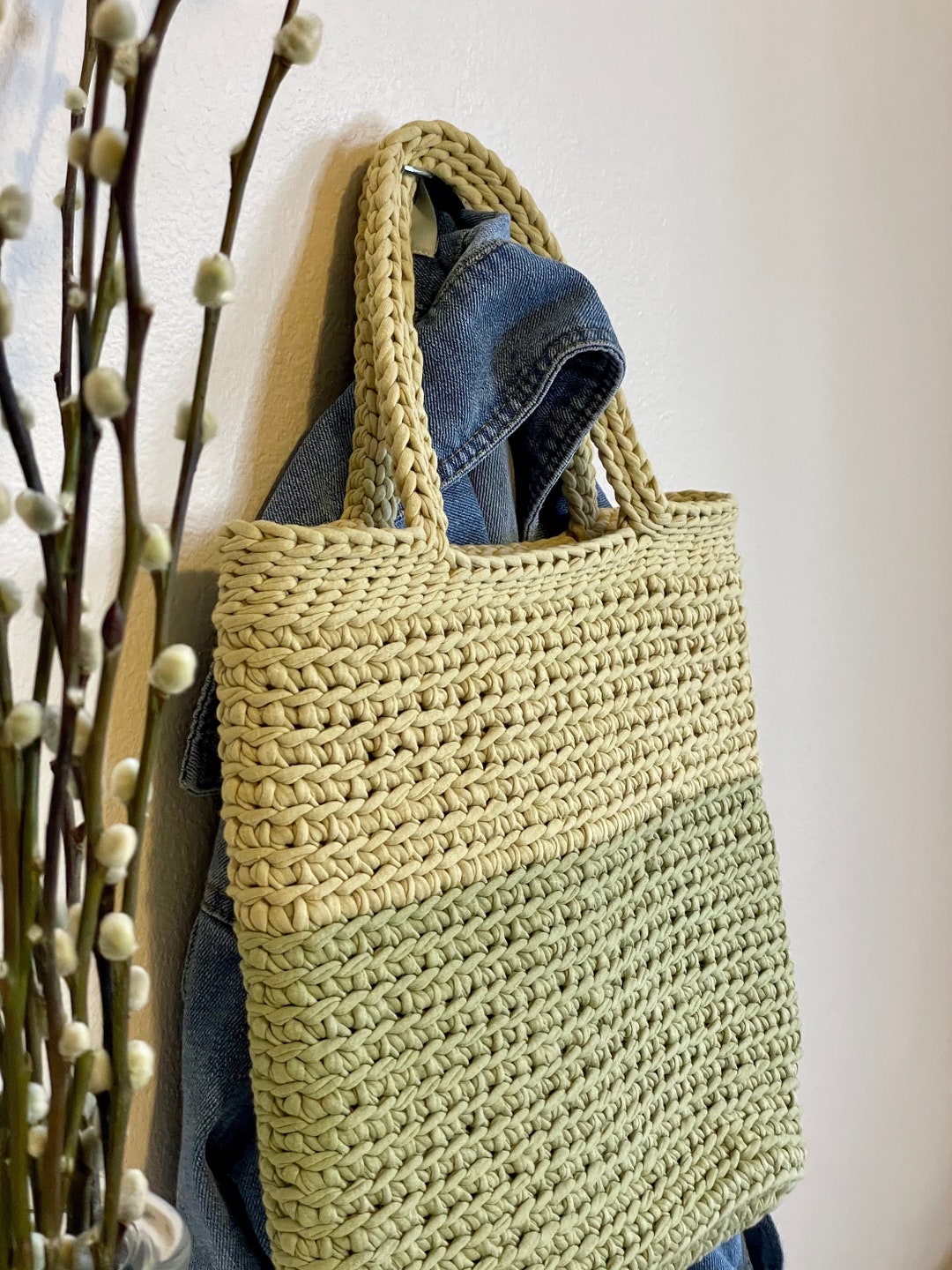 Crochet Tote Bag Market Bag Beach Bag Everyday Bag - Etsy
