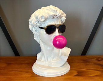 David Statue Bust Pop Art | Michelangelo's David Statue | Modern Art Unique Home Decoration Gift