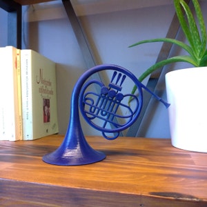 Blue French Horn | How I Met Your Mother | HIMYM | Romantic Proposal Prop | 3D Printed Art Decor