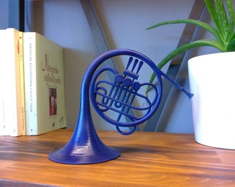 Blue French Horn | How I Met Your Mother | HIMYM | Romantic Proposal Prop | 3D Printed Art Decor