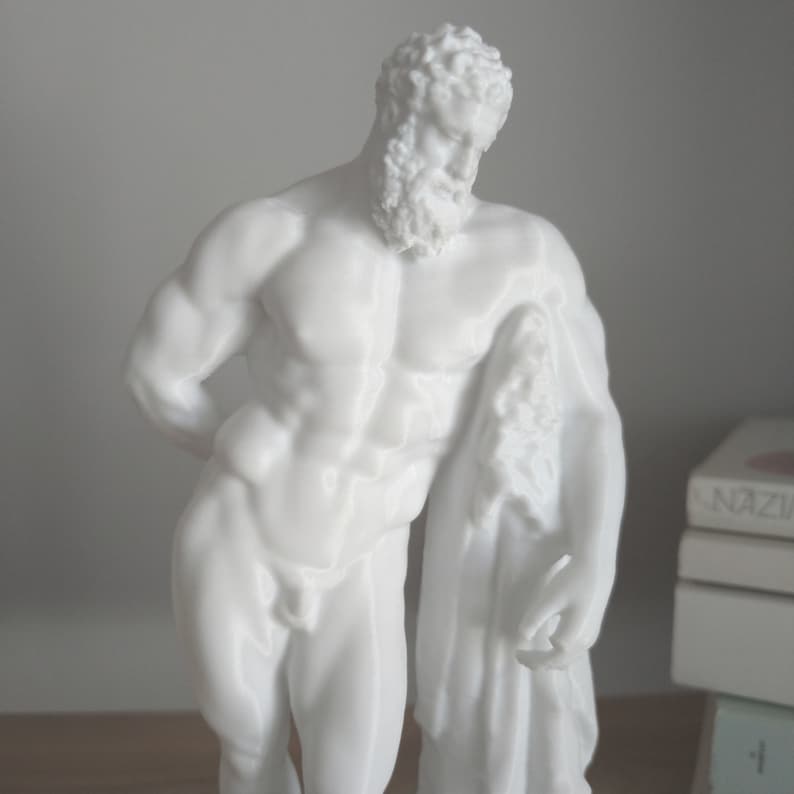 Hercules Sculpture | Heracles Statue | Mythology Greek Goddess Ancient Sculpture | Home Decoration image 3