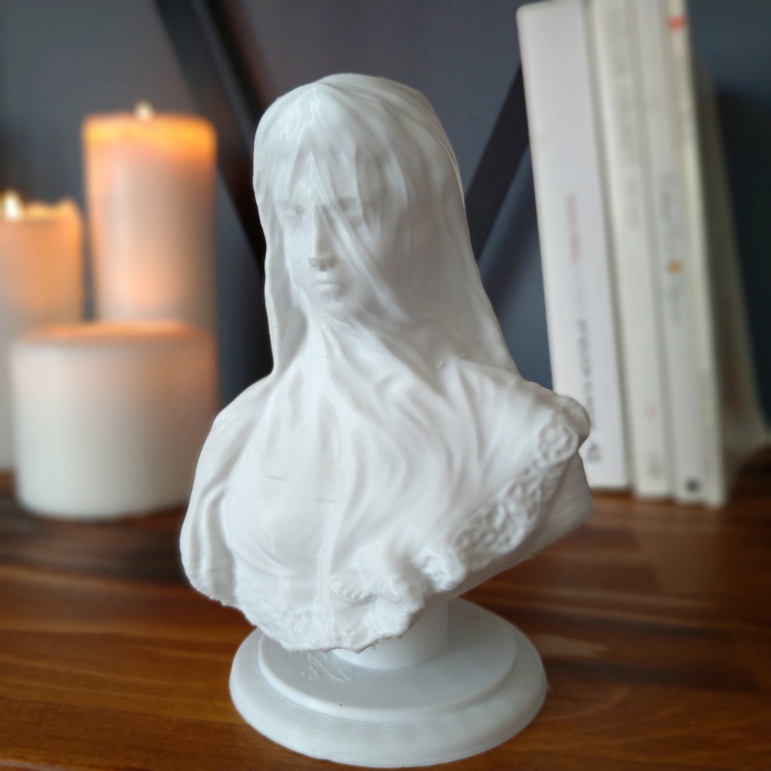 The Veiled Lady Statue | the Veiled Virgin Ancient Bust Sculpture | 3D ...