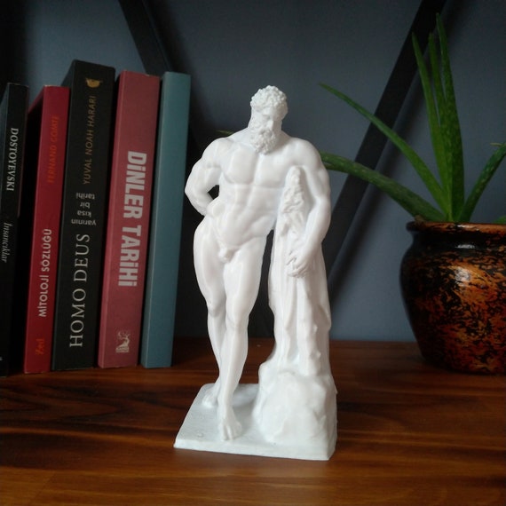 Hercules Sculpture | Heracles Statue | Mythology Greek Goddess Ancient Sculpture | Home Decoration