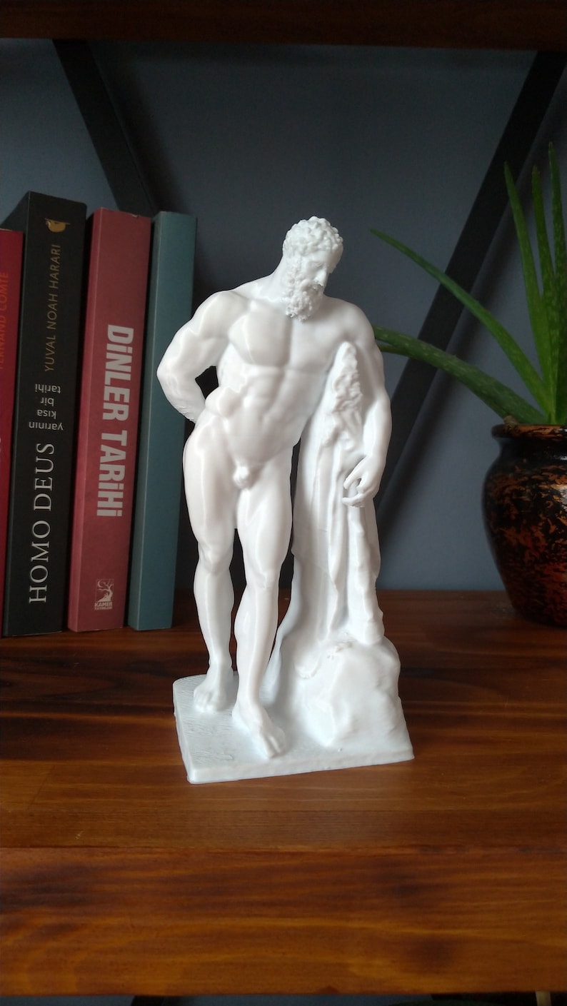 Hercules Sculpture | Heracles Statue | Mythology Greek Goddess Ancient Sculpture | Home Decoration image 6