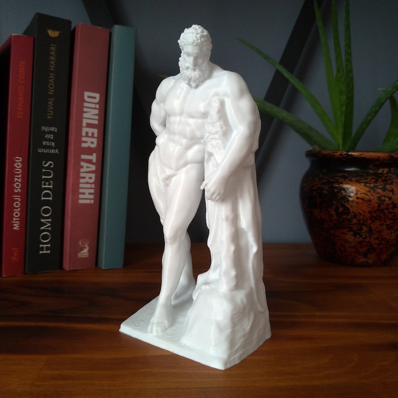Hercules Sculpture | Heracles Statue | Mythology Greek Goddess Ancient Sculpture | Home Decoration image 4