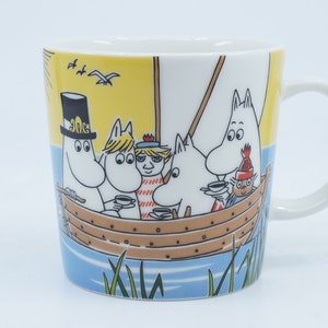 Tazza Moomin che naviga con Nibling e Too-Ticky