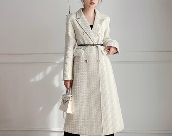 long off white coat