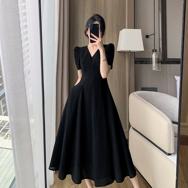 black and purple dress Short Black Semi-Formal Dress by La Femme 15858