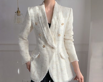 cream chanel style jacket