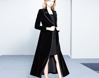 long black overcoat