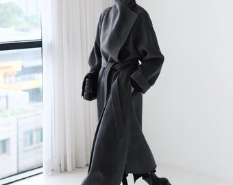 wool wrap coat plus size