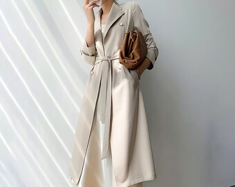 long satin coat
