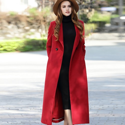 Women Custom Long Wool Coatwinter Thick 