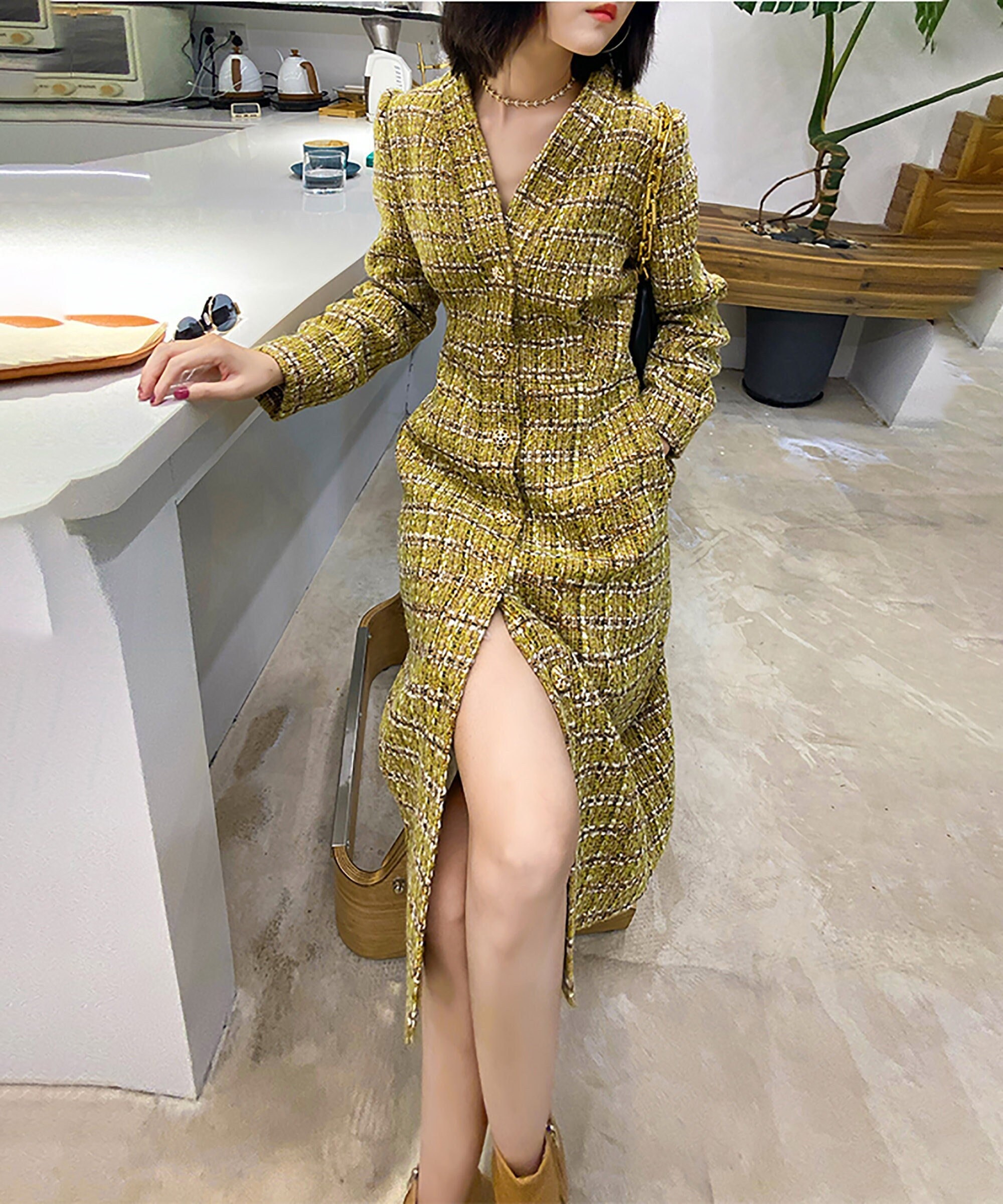 Wool Tweed Dress 