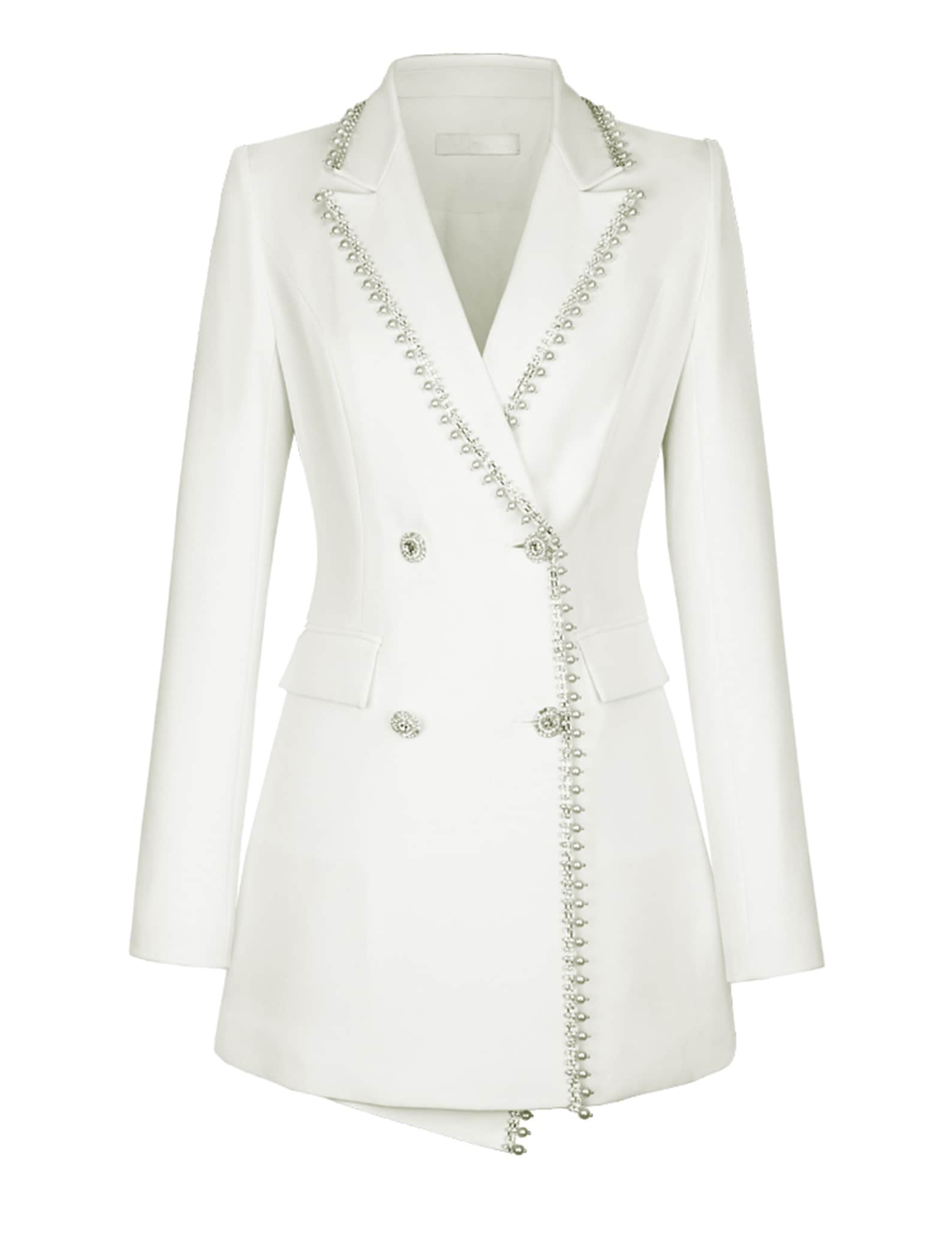 White Beads Blazer Shorts Set Women2 piece set women suit Etsy