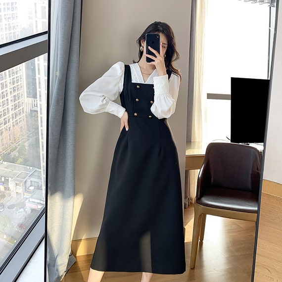 long sleeve tank dress