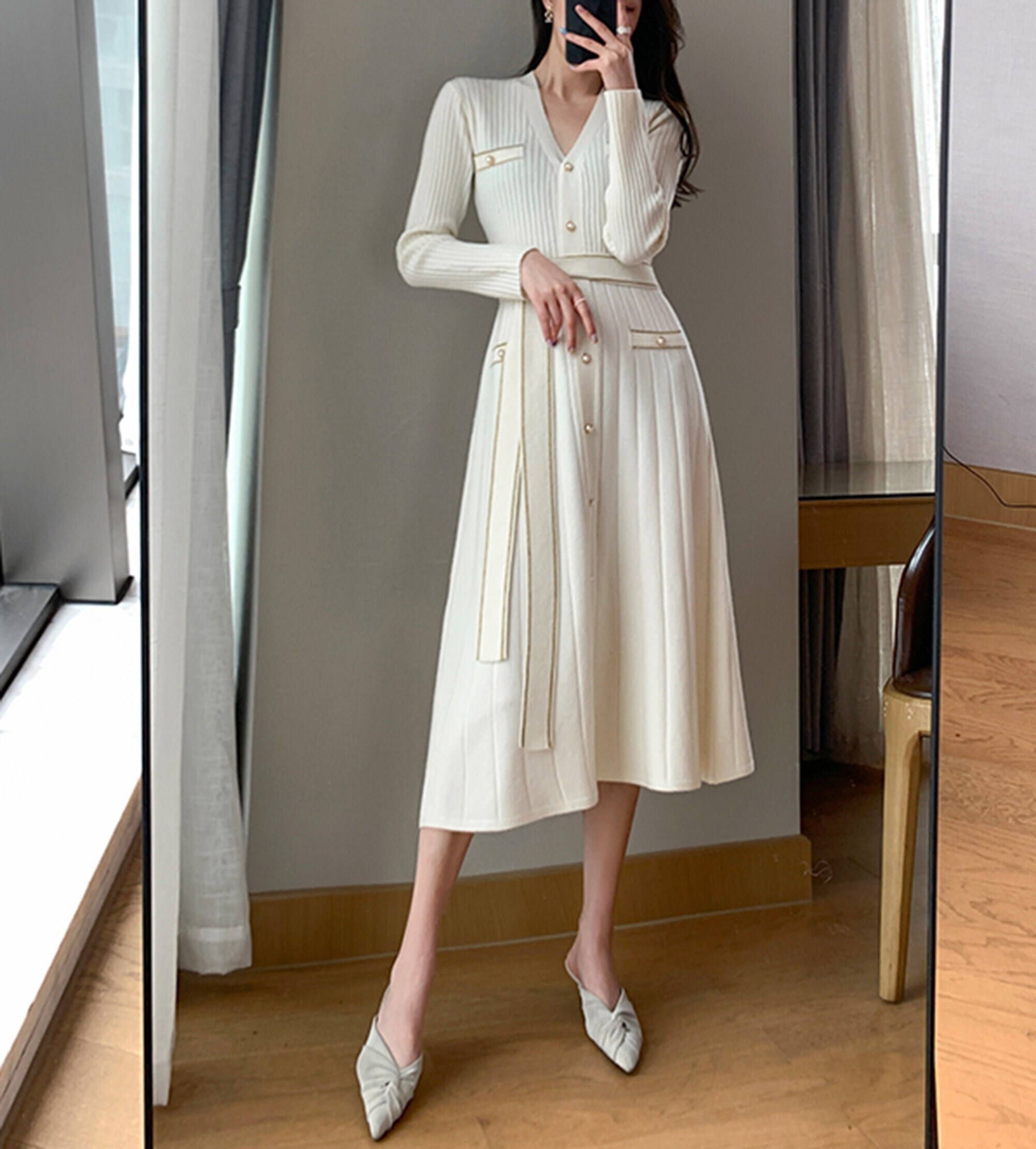 Midi Sweater Dress - Etsy