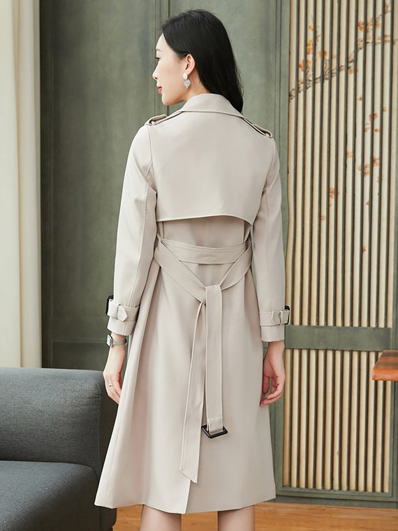 monogram belted trench