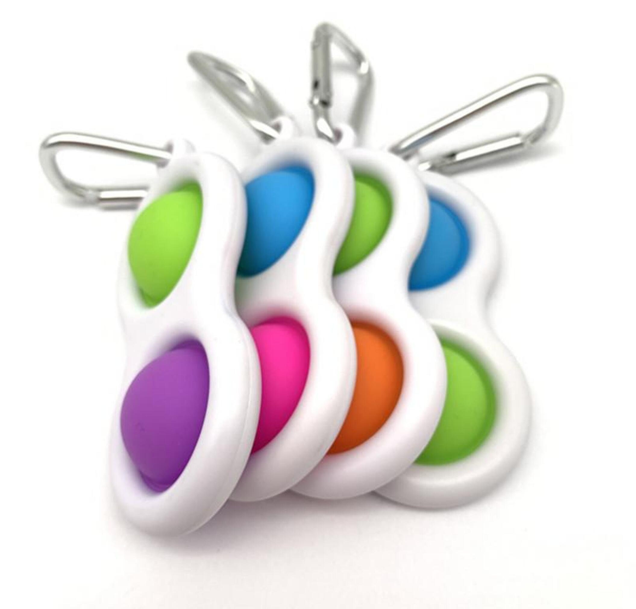 Push Bubble Keychain Kids Novel Fidget keychains Simple Dimple Etsy