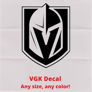 Las Vegas LV Golden Knights NHL Removable Wall Decal Stickers (Set of 6) 