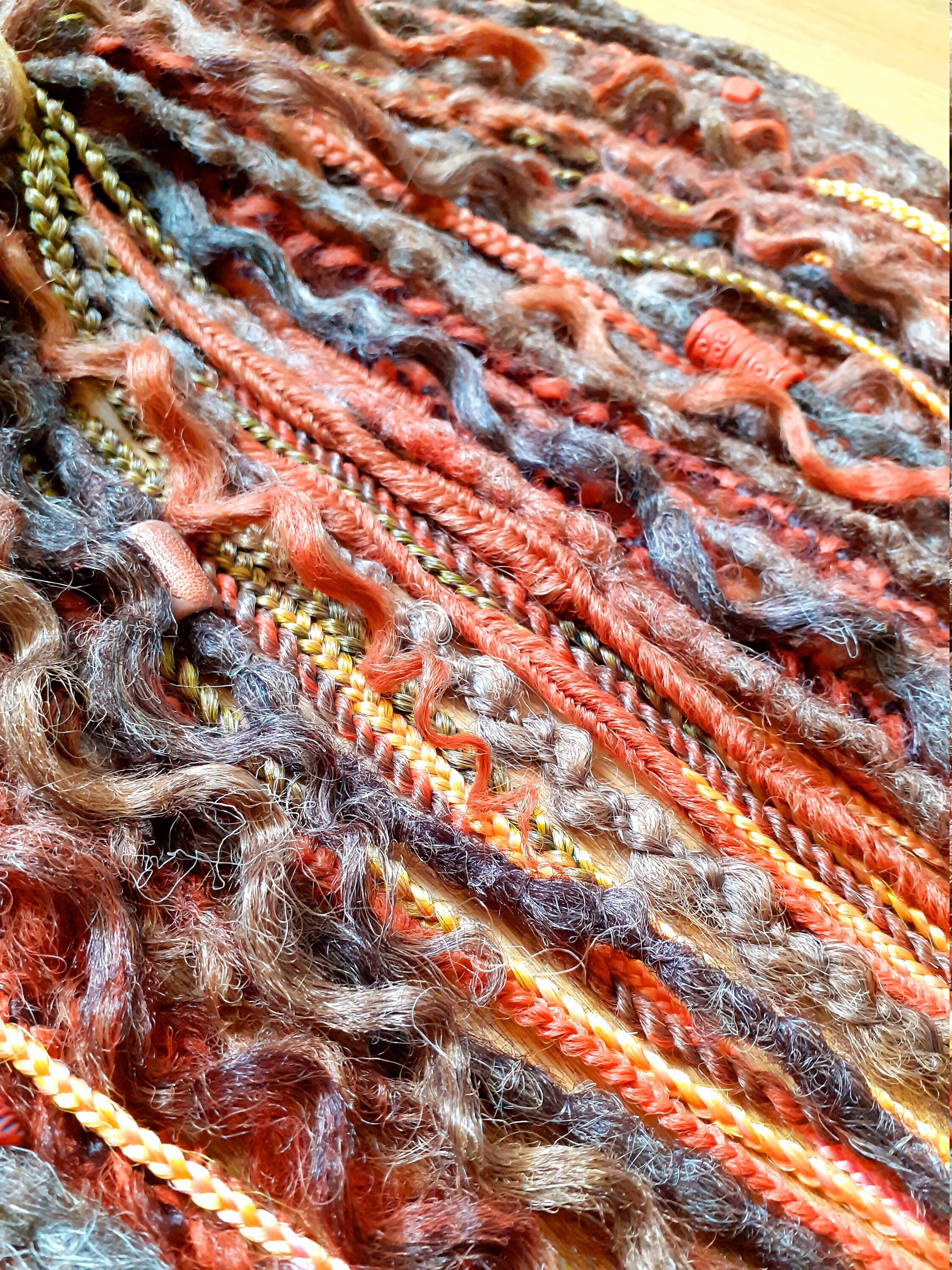 Orange dreadlocks.FULL SET orange synthetic dreadlocks. Etsy