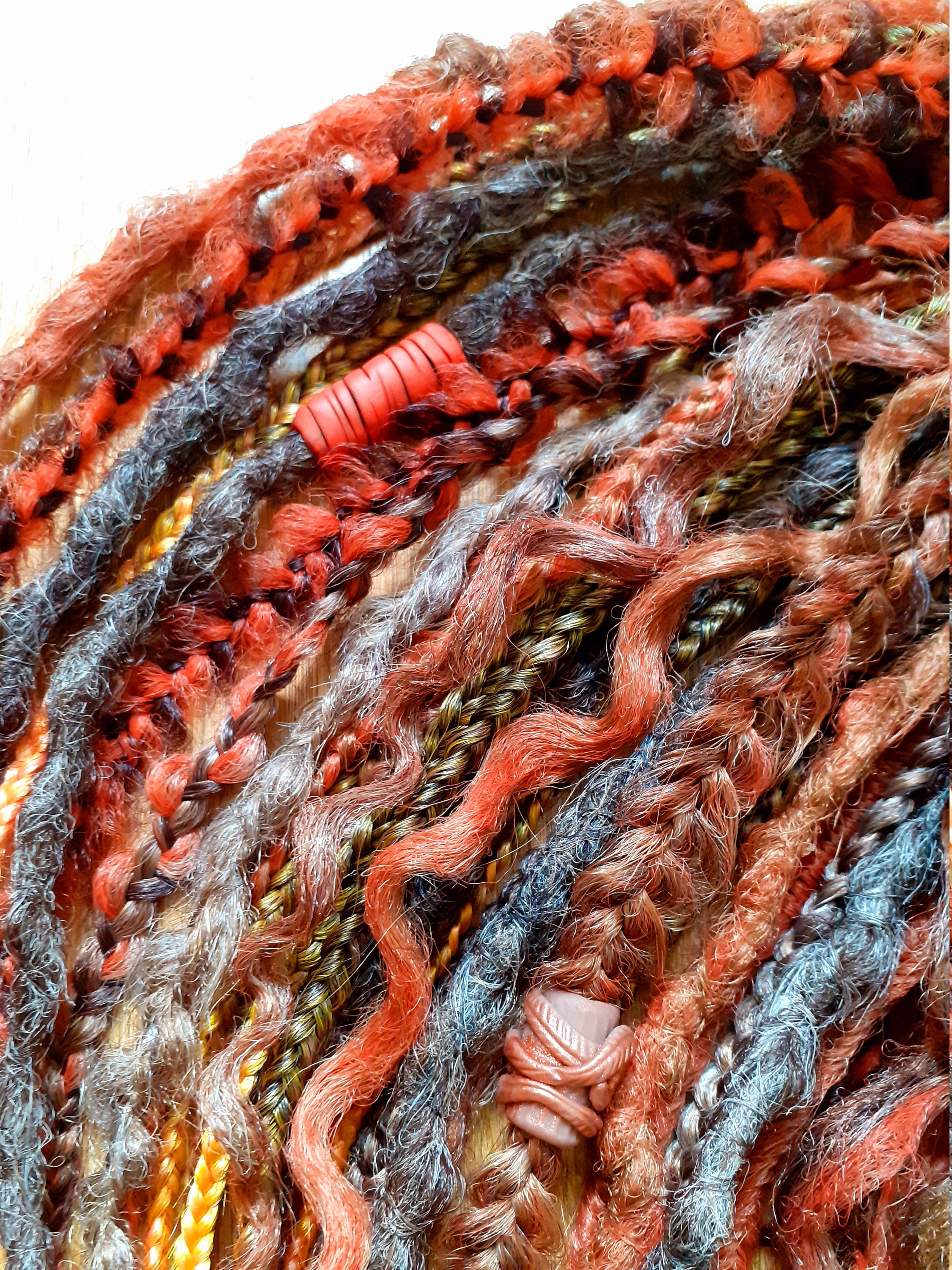 Orange dreadlocks.FULL SET orange synthetic dreadlocks. Etsy