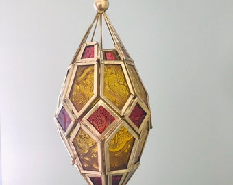 Moroccan Style Hanging Glass Lantern