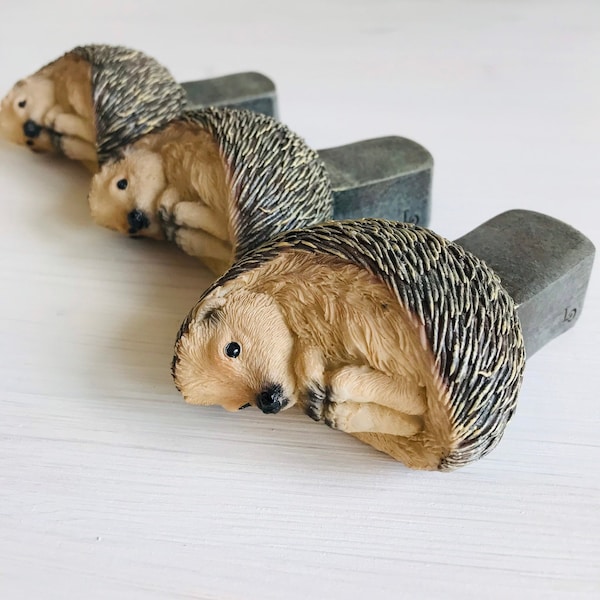 Hedgehog pot stands/feet. Set of 3 Cute Hedgehog Plant Pot Feet.