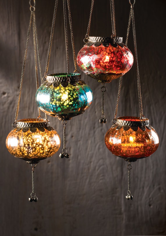 Moroccan tea light holder hanging deals