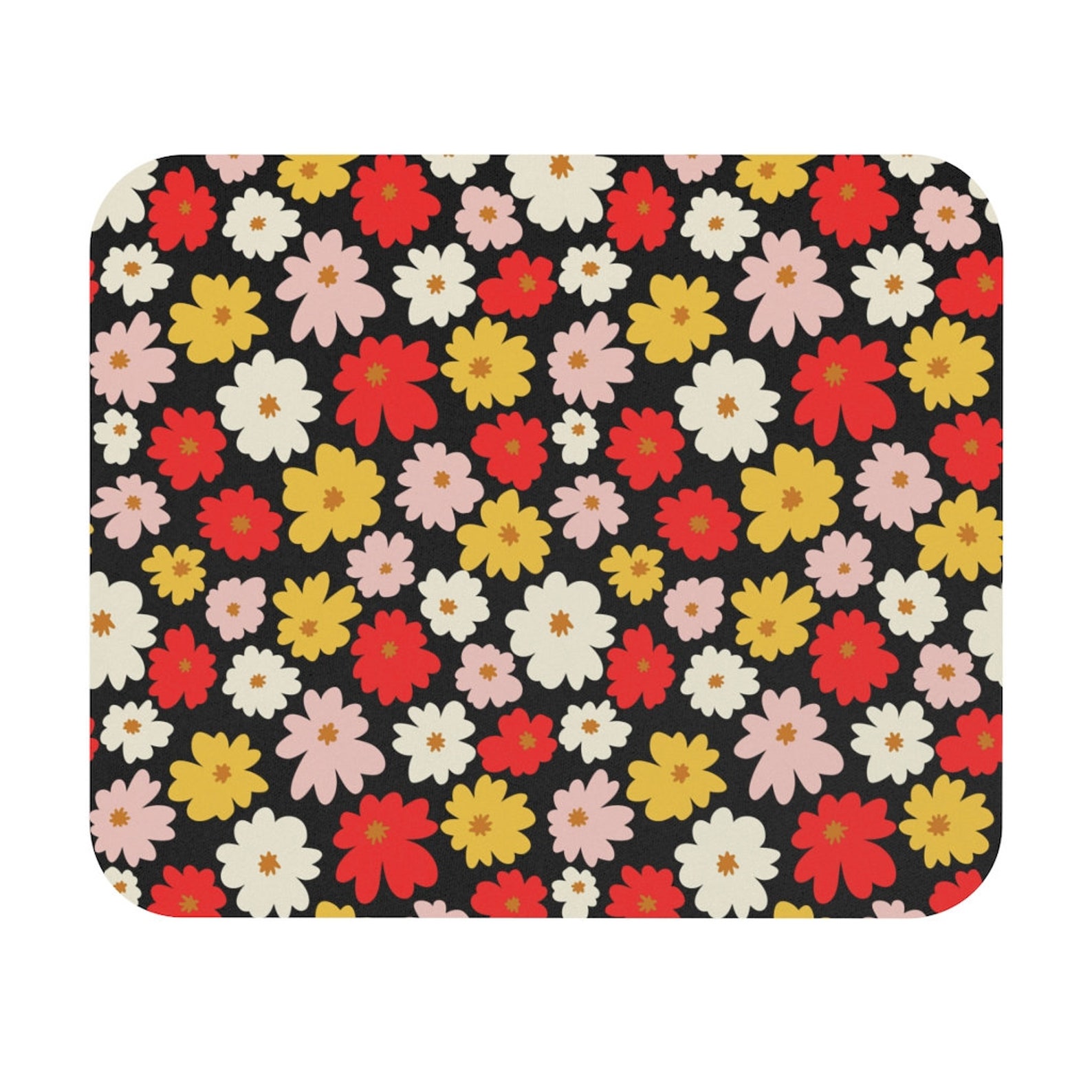 Daisy Mouse Pad Flower Mouse Pad Colorful Mouse Pad Home | Etsy