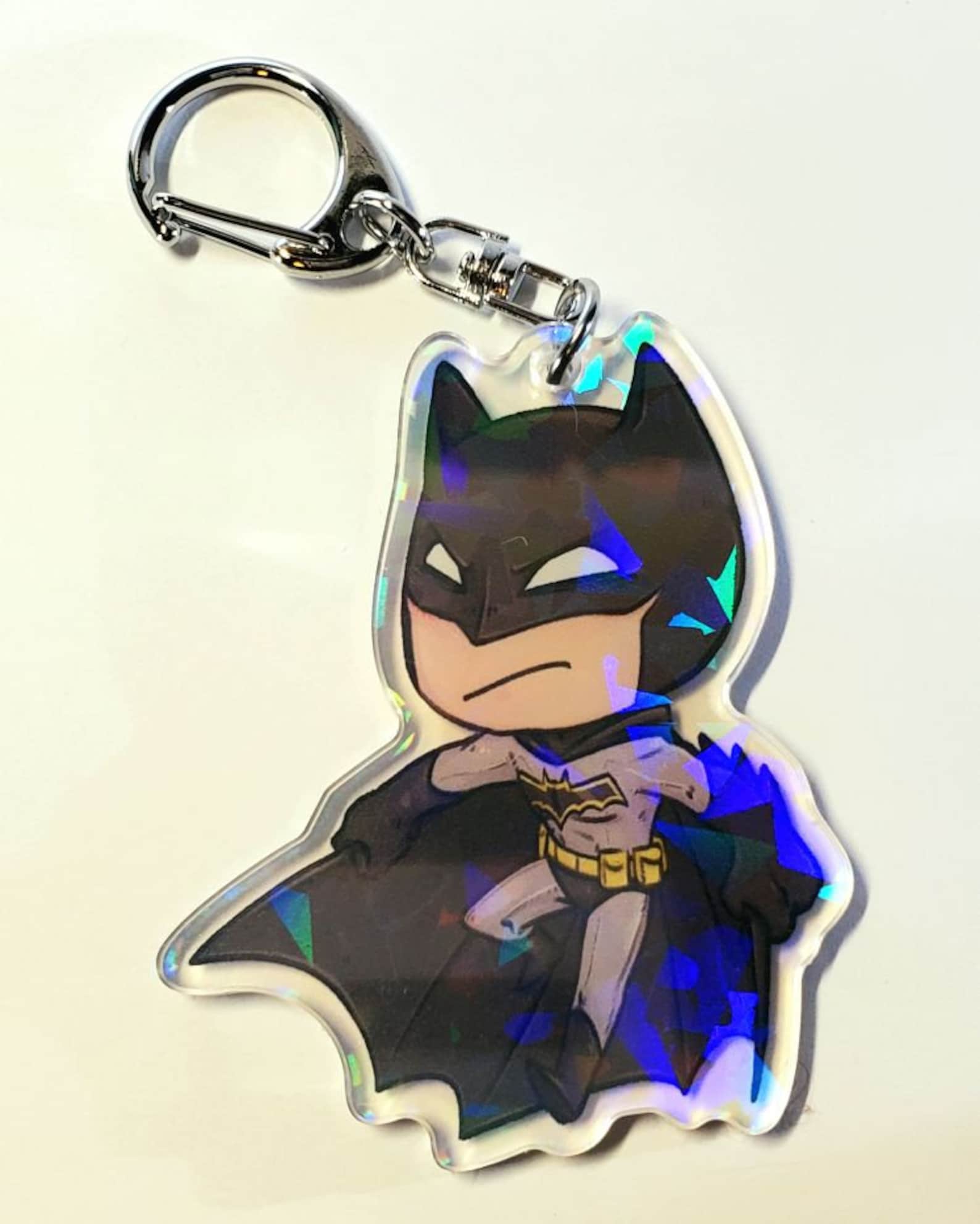 Batman Acrylic Keychain Charms 2.5 Double Sided Etsy UK
