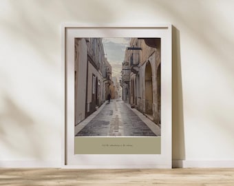 Fotografia di Malta, poster con citazioni motivazionali, arte murale minimalista in stile neutro, regali per l'inaugurazione della casa e decorazioni per la casa.