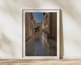 Poster fotografico di Malta, decorazione da parete per la casa in stile minimalista e neutro, regali per l'inaugurazione della nuova casa.