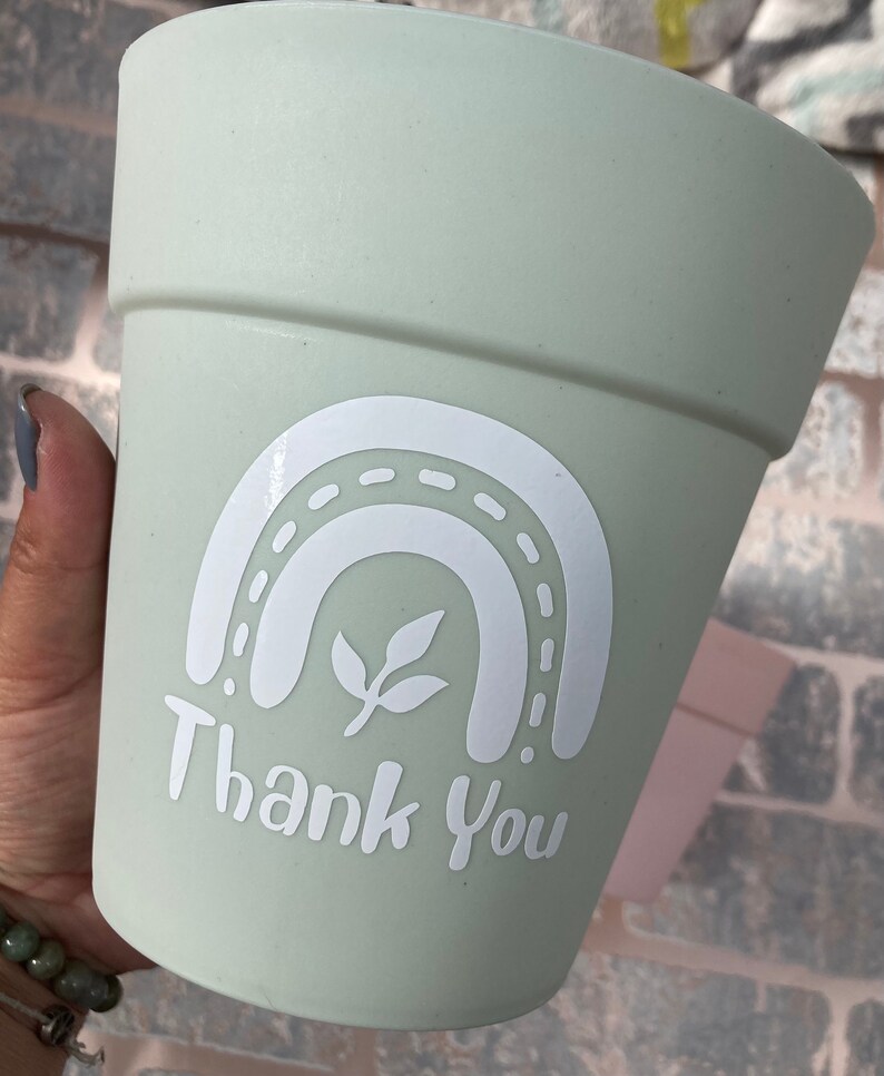 Personalised planter your own message. Plant pot slogan Etsy