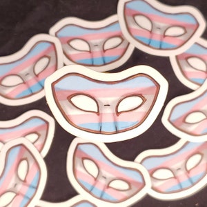 LGBTQ Masquerade Sticker: Trans