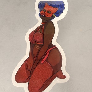 Masquerade Sticker: Seduction Red