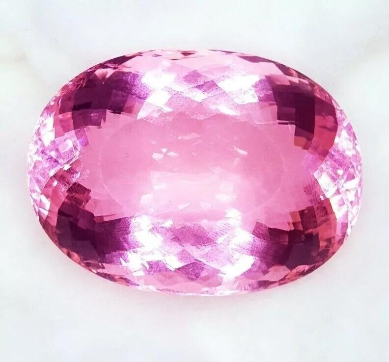 Naturale 165.60 KT Viola-Blu Topazio Certificato Taglio Ovale Sfuso Gemma - Foto 11