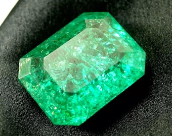 Untreated GIE Certified Flawless 20 Ct Natural Emerald Colombia Loose Gemstone With nice gift